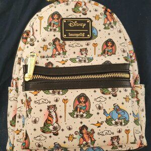 Disney Loungefly mini backpack Aladdin Tattoo - Grotto Treasures Exclusive NWT